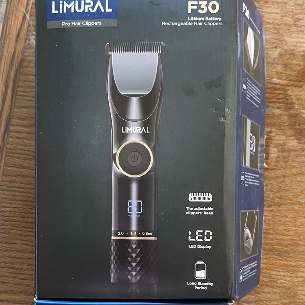 Mural Black and Silver Rechargeable Hair Clipper